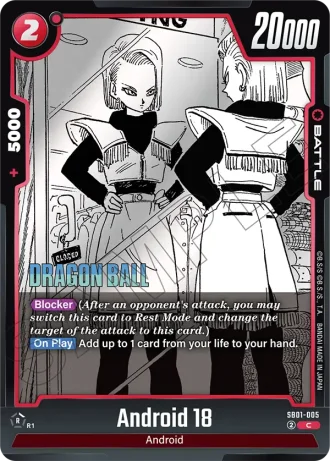 Android 18  SB01-005 — Manga Booster 01 (SB01)