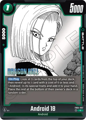 Android 18  SB02-057 — Manga Booster 02 (SB02)