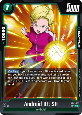 Android 18 : SH  FB07-055 — Wish for Shenron (FB07)