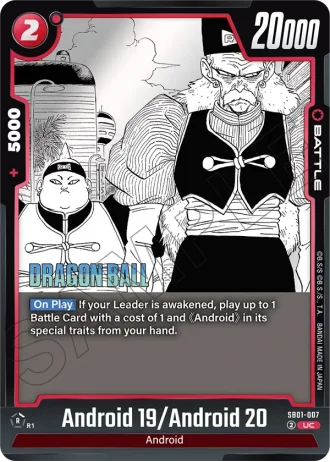 Android 19/Android 20  SB01-007 — Manga Booster 01 (SB01)