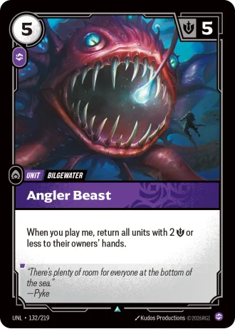 Angler Beast #132/219 — Unleashed