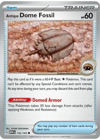 Antique Dome Fossil #152/165 — 151