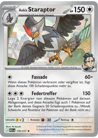 Aokis Staraptor #170/217 — Erhabene Helden