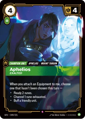 Aphelios, Exalted #049/221 — Spiritforged