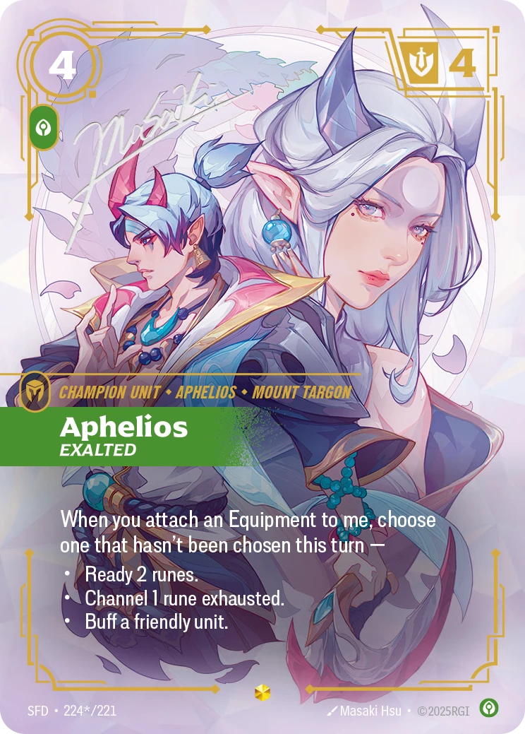 Aphelios, Exalted #224s — Spiritforged