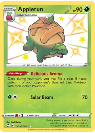 Appletun SV014/122 — Shiny Vault (Shining Fates)