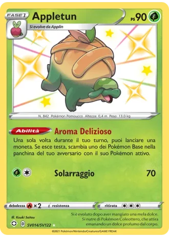 Appletun SV014/122 — Tesoro Cromatico (Destino Splendente)