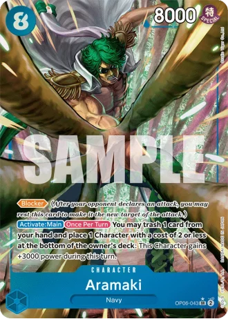 Aramaki (OP06-043) (Alternative Art) — Wings of the Captain (OP06)