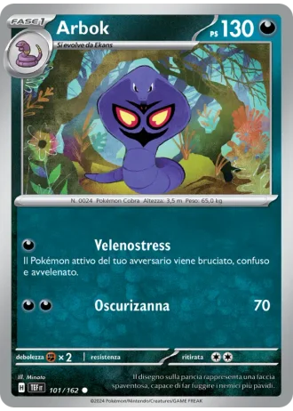 Arbok #101/162 — Cronoforze