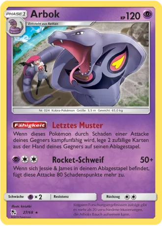 Arbok #27/68 — Verborgenes Schicksal