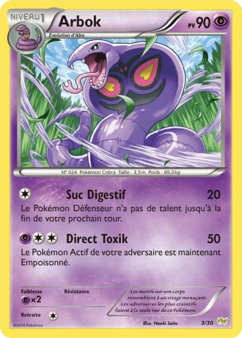 Arbok #3 — XY Kit du dresseur (Bruyverne)
