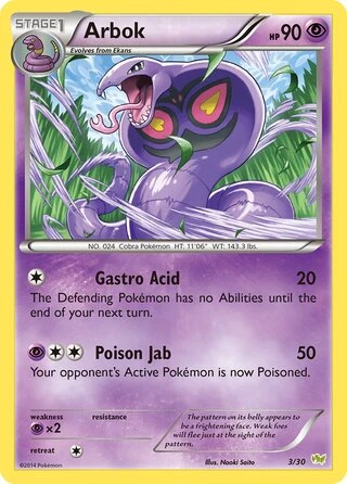 Arbok #3 — XY trainer Kit (Noivern)