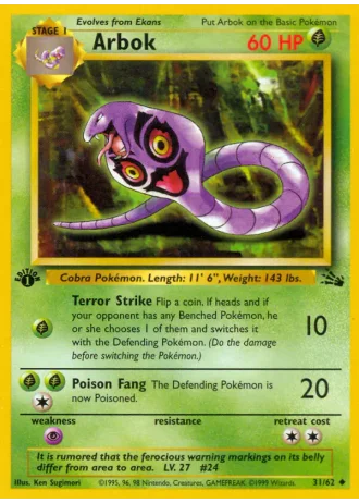 Arbok #31/62 — Fossil
