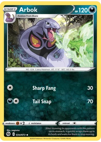 Arbok #34/73 — Champion's Path