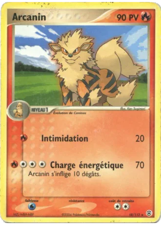 Arcanin #18/112 — EX Rouge Feu & Vert Feuille