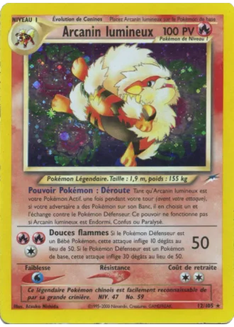 Arcanin lumineux (première édition) #12/105 — Neo Destiny (1ère Édition)