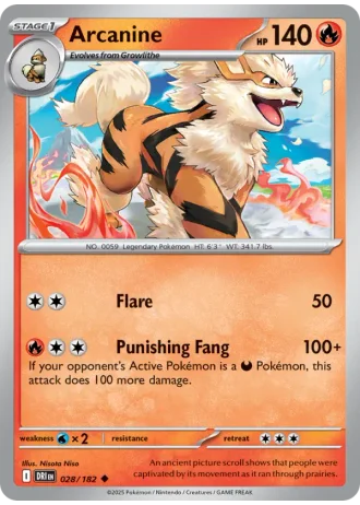 Arcanine #028 — Destined Rivals