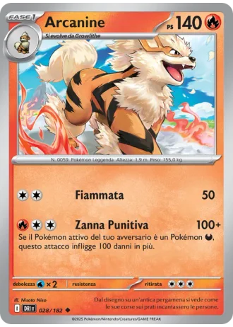 Arcanine #028/182 — Rivali Predestinati