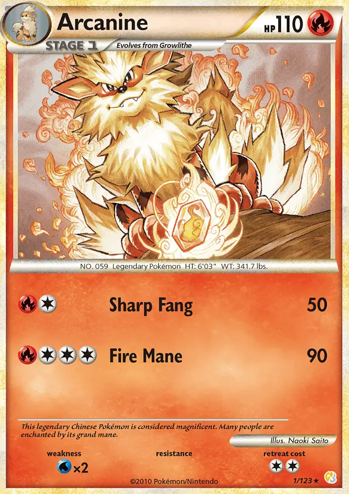 Arcanine #1 — HeartGold SoulSilver