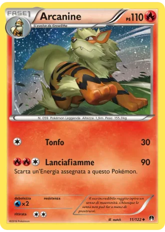 Arcanine #11/122 — Turbo Crash
