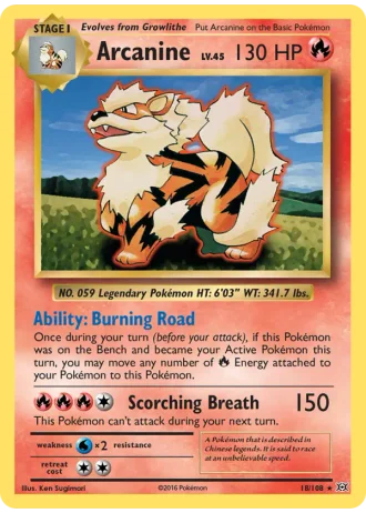 Arcanine #18/108 — Evolutions