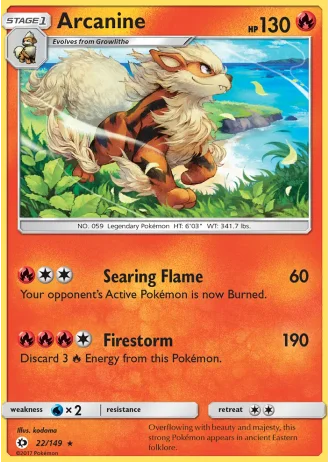 Arcanine #22 — Sun & Moon