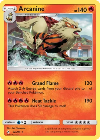 Arcanine #22/214 — Unbroken Bonds