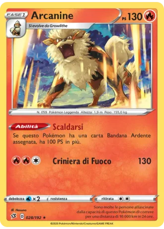 Arcanine #28/192 — Fragore Ribelle