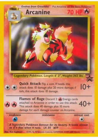 Arcanine #6 — Wizards Promos