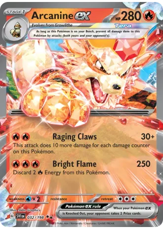 Arcanine ex #032 — Scarlet & Violet