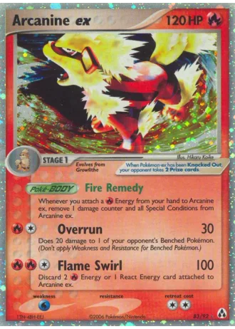 Arcanine ex #83 — Legend Maker