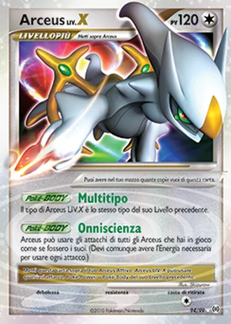 Arceus LIV.X #94/99 — Arceus