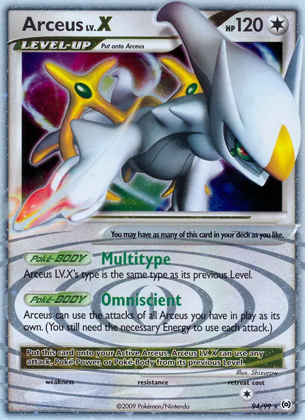 Arceus LV.X #94 — Arceus