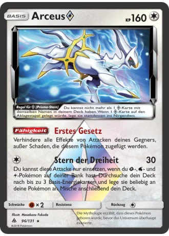Arceus Prism Star #96 — Grauen Der Lichtfinsternis