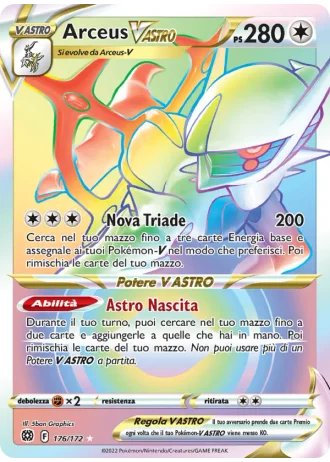 Arceus V ASTRO #176/172 — Astri Lucenti