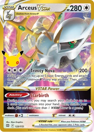 Arceus-VSTAR #123/172 — Klassische Sammlung (30 Jahre)