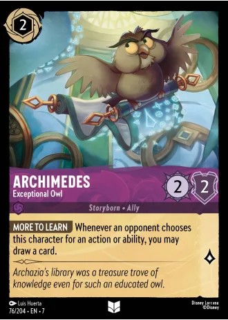 Archimedes - Exceptional Owl #76/204 — Archazia's Island