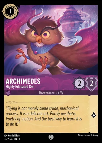 Archimedes - Highly Educated Owl #36/204 — The First Chapter