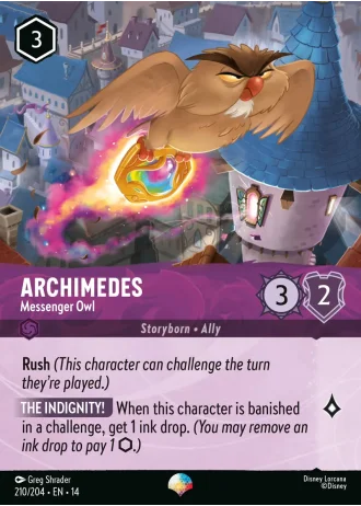 Archimedes - Messenger Owl #210/257 — Hyperia City