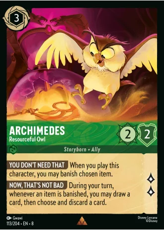 Archimedes - Resourceful Owl #113/204 — Reign of Jafar