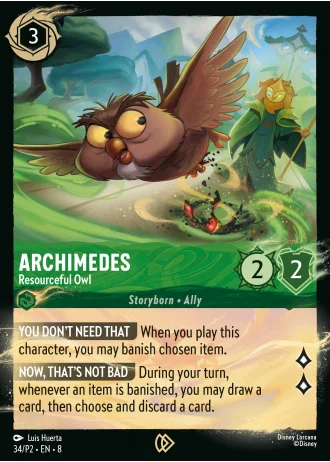 Archimedes - Resourceful Owl #34/204 — Reign of Jafar