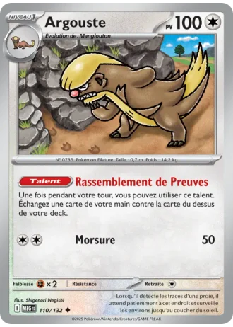 Argouste #110/132 — Méga-Évolution