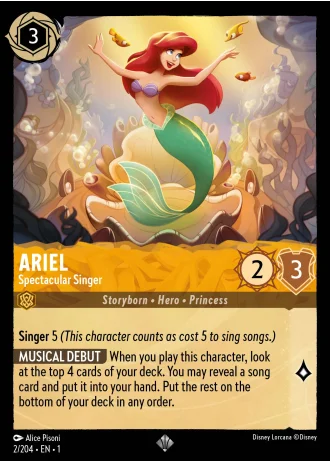 Ariel - Spectacular Singer #2/204 — The First Chapter