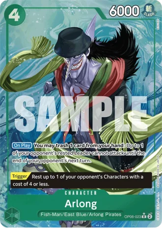 Arlong (OP06-023) (Alternative Art) — One Piece The Best (PRB01)