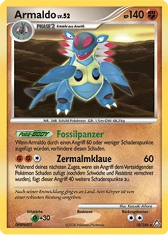 Armaldo #18/146 — Erwachte Legenden