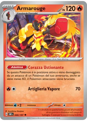 Armarouge #044/197 — Ossidiana Infuocata