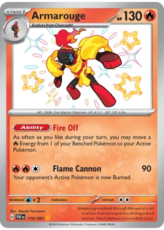 Armarouge #115/91 — Paldean Fates