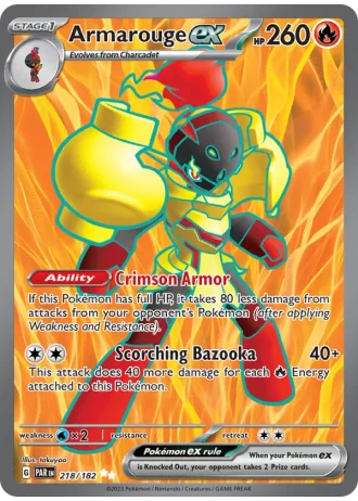 Armarouge ex #218/182 — Paradox Rift