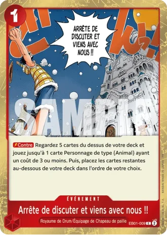 Arrête de discuter et viens avec nous !! (EB01-009) (Reprint) — ONE PIECE CARD THE BEST vol.2 (PRB02)