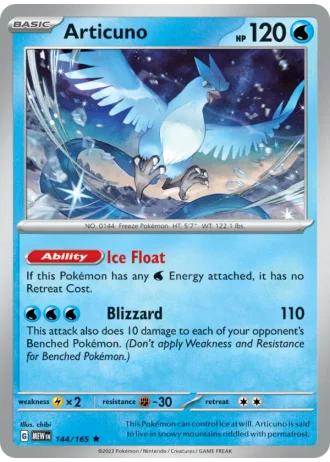 Articuno #144/165 — 151
